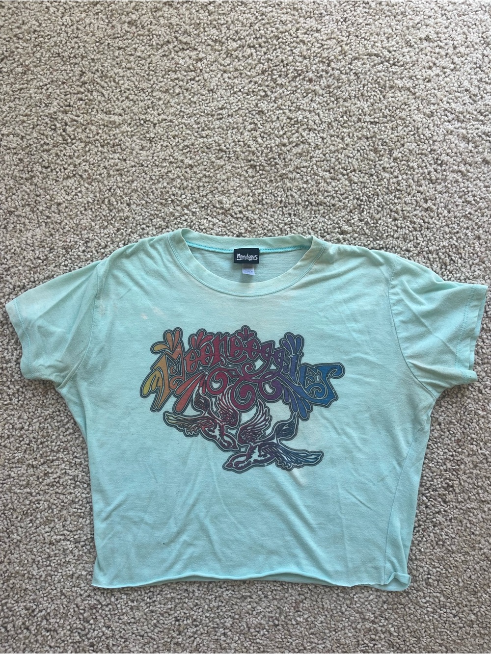 Vintage Moondoggies Cropped Graphic T Shirt